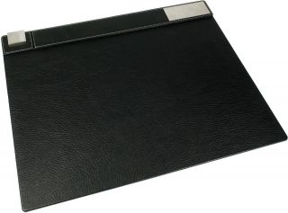London Designs 48035 Black Real Leather Desk Mat/Rest HALF PRICE OFFER