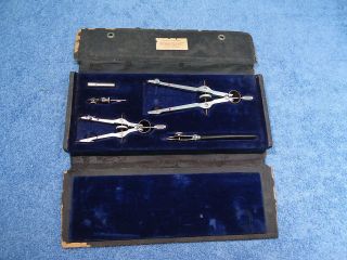   VEMCO DRAWING INSTRUMENTS SET COMPASS + PENS KIT WITH PARTS LIST