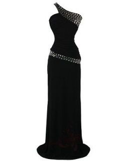 black one shoulder dress in Dresses