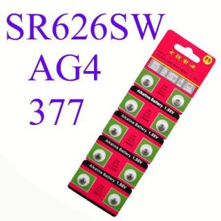   100 Pcs Lots Wholesale 377 SR66 SR626SW LR626 AG4 Watch Button Battery