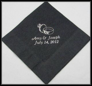 100 Personalized Luncheon Napkins Wedding favors custom printed 