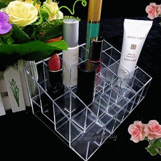 Trapezoid Lipstick Makeup Display Stand Holder Case Cosmetic 