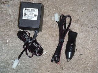 MAGLITE MAG LITE12 VOLT & 110VOLT POWER PACKS /CHARGERS HOME AND CAR