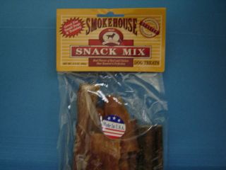 SMOKEHOUSE SNACK MIX DOG TREATS REAL BEEF AND CHICKEN NEW MADE IN USA 