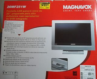 Magnavox 20MF251W 20 720p HD LCD TV DVD Player New in Box MUST SELL 