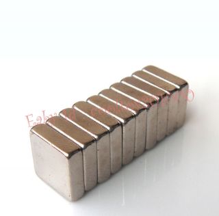 10 Block Neodymium Rare Earth Magnets 10 x 10 x 3 mm Strong Craft 