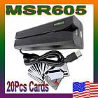 MSR605 USB HiCo Magnetic Credit Card Reader Writer Encoder Swipe 