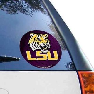 LSU Tigers Round Decal Sticker NEW Window or Car NCAA