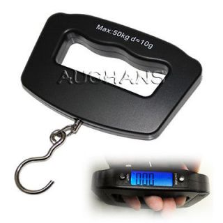   Portable LCD Digital Hanging Luggage Fishing Weighing Hook Scale WHA09