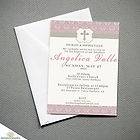 25 Baptism Christening Invitations (any color) Girl/Boy Personalized 