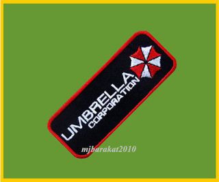 Resident Evil Umbrella Corporation Badge Iron On Patches embroidery