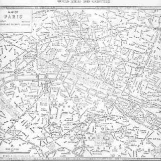 1942 VINTAGE CITY MAP PARIS FRANCE Underground Railways 70 yrs old