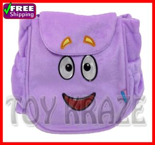    MR. FACE SOFT PLUSH BACK PACK PURPLE W/ MAP LICENSED NEW