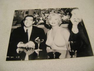 Rare Sexy Marilyn Monroe in Low Cut Dress Black and White 8 by 10 