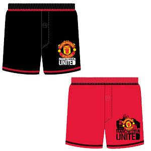 Manchester United OFFICIAL Boys 2 Pack Boxer Shorts NEW