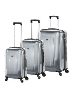   HEYS DUVAL 22 POLYCARBONATE 4 WHEEL SPINNER CARRY ON LUGGAGE SILVER