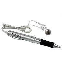 Spy Pen with USB Flash Drive,  Player, Voice Recorder. 1GB SILVER