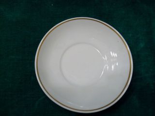 Suisse Langenthal White Saucer Gold Band Numbered 70