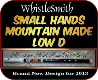   Low D Whistle • Jet Black • #5 of Series • Made for Small Hands