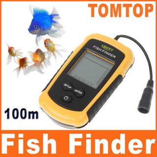 100m Sonar Sensor Fish Finder Alarm Beam Transducer
