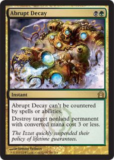 MTG Return to Ravnica x 1 Abrupt Decay Mint