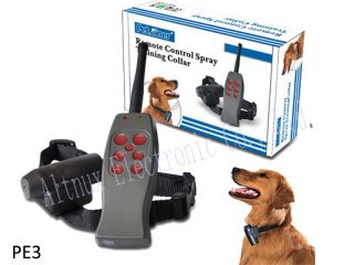 Level Remote Control 2 Dog Puppy training Spray Anti Bark Collar 