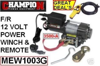 WINCH 3500LB 12 VOLT REVERSIBLE BOAT TRAILER RECOVERY