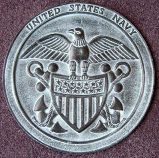 Concrete Plastic MOLD U.S. Navy Emblem Plaque