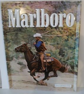 MARLBORO COWBOY CIGARETTE ADVERTISING TIN SIGN