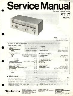 Newly listed Technics Original ST AV500 Tuner Service Manual.