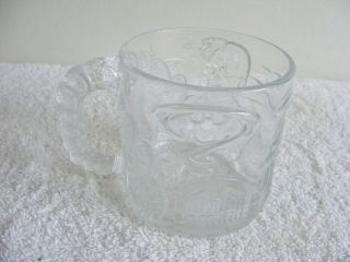 Batman Forever Collectable Glass Mug from McDonalds 1995 TWO FACE 