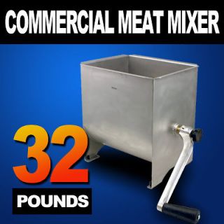 New MTN Commercial Stainless Steel Hand Manual Meat Sausage Mixer 