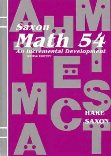 saxon math 54 in Textbooks, Education