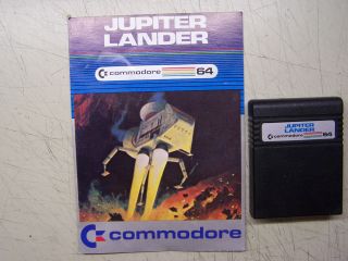 JUPITER LANDER and Manual Cartridge Commodore 64 C64 C128 Tested 