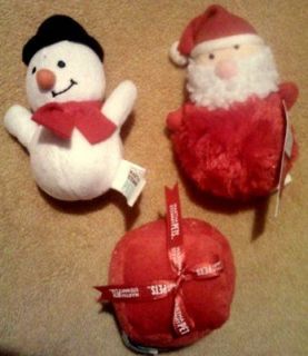 Martha Stewart Pets Bouncing Snowman/Santa/Gift Box Christmas Dog Toy 