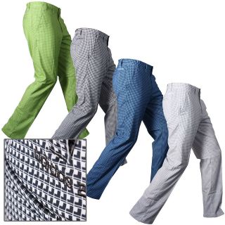 Adidas Golf AW12 Mens Fashion Performance Funky Check Pant Trousers