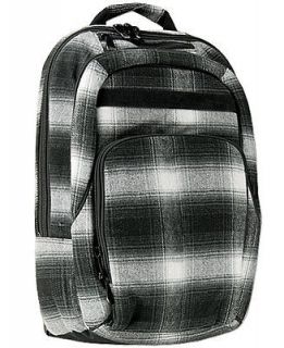 Hurley Big Country Black Plaid Laptop Backpack Bag BNWT