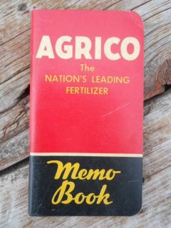 Vintage 1941 Advertizing Agrico Memo Book Am. Agriculture Chemical 