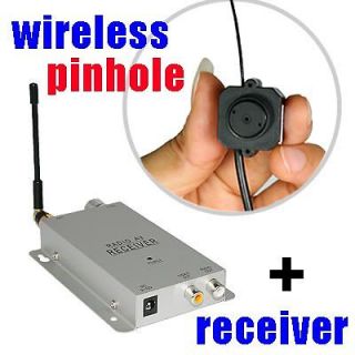 Mini Wireless Spy Nanny Micro Camera Cam Pinhole System + Receiver 