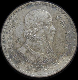 1962 Mexico silver one UN Peso
