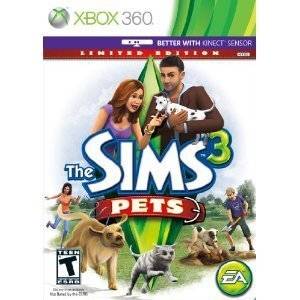 NEW MICROSOFT XBOX 360 The Sims 3 Pets LIMITED EDITION WORKS WITH 