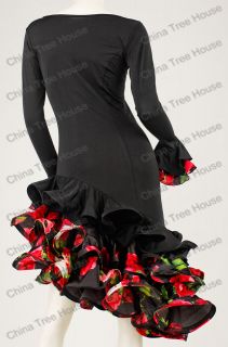 Spanish flamenco dress latin dance dress