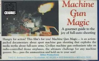 Machine Gun Magic M134 Dillon mini gun VHS movie DVD Full Auto Small 