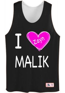  malik pinnie with pink heart mesh jersey tshirt one directioN harry