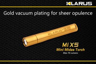 KLARUS Mi X5 Au WORLDS SMALLEST & BRIGHTEST AAAA LIGHT 76 LUMENS USA 