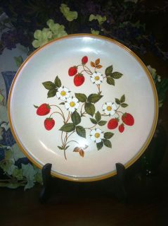 SHEFFIELD Strawberries n Cream Dinner Plate Vintage Stoneware Japan