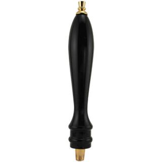 Pub Style Home Bar Draft Beer Tap Handle   Black   Plain Wooden Faucet 