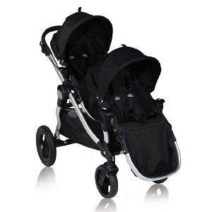 Baby Jogger 2012 City Select Double Stroller and Second Seat In Onyx 