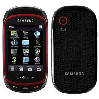 Samsung SGH T669 Gravity Touch   Red (T Mobile) Cellular Phone WORKING 