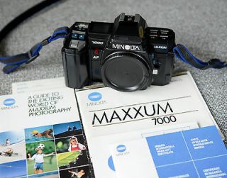 MINOLTA MAXXUM 7000 35mm SLR AF Film Camera Body Only * Vintage AF 